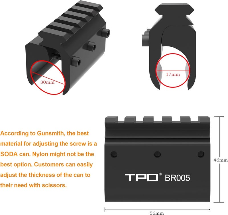 FSI Barrel Mount with Picatinny Rail for Laser Flashlight - Image 2